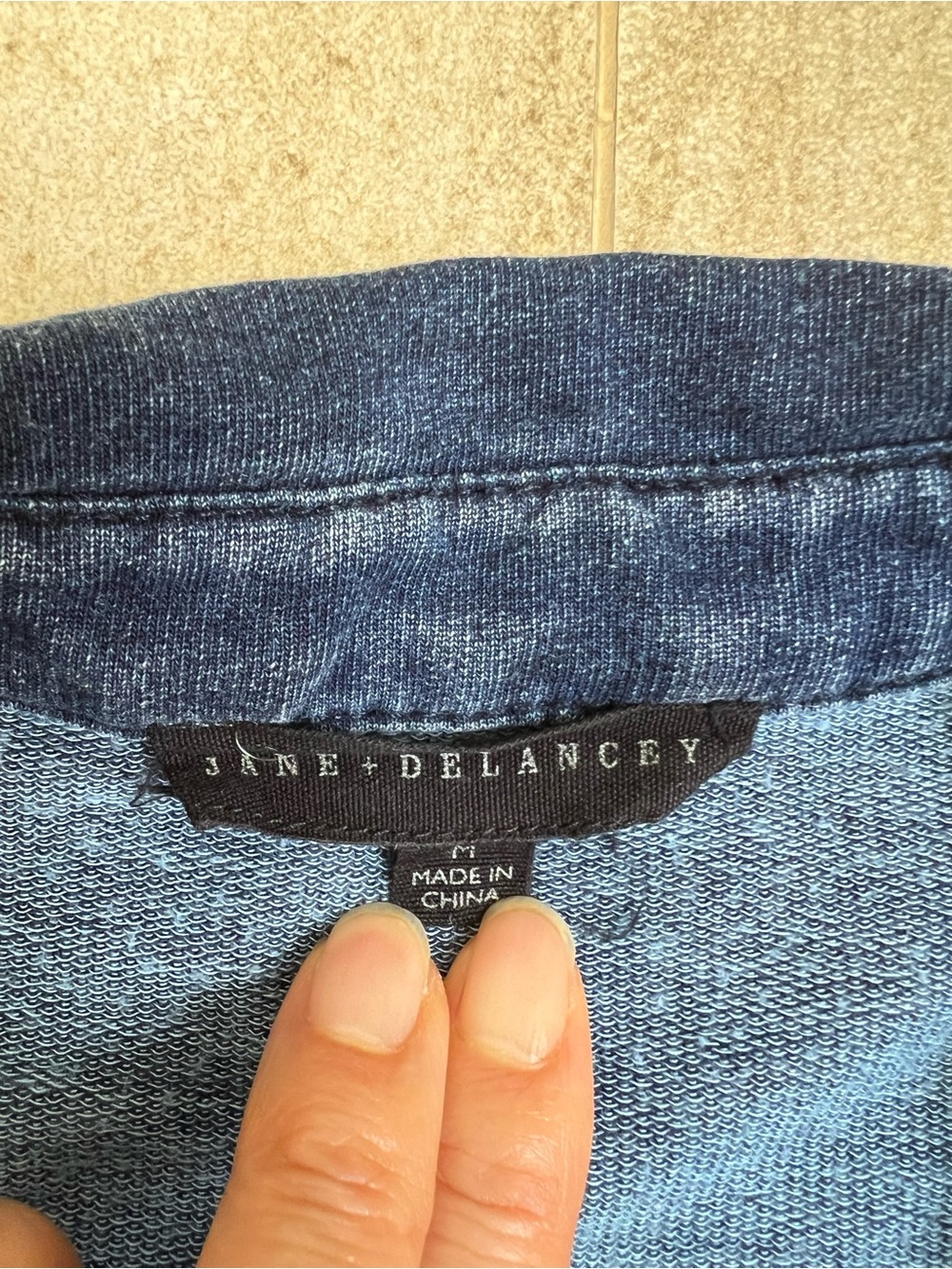 Dark Blue Denim Button-Up Shirt - Picture 4 of 7